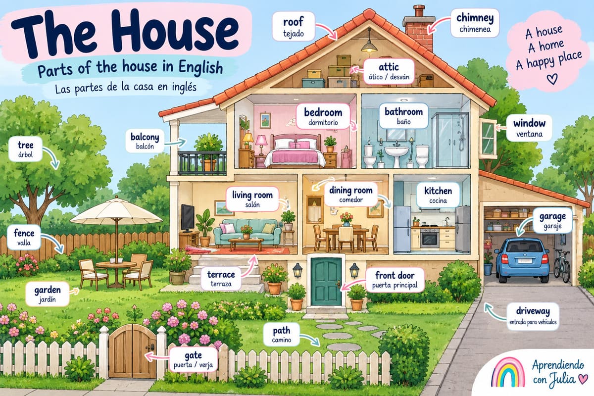 partes de la casa en inglés