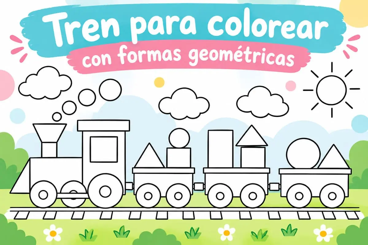 tren-para-colorear-formas-geometricas