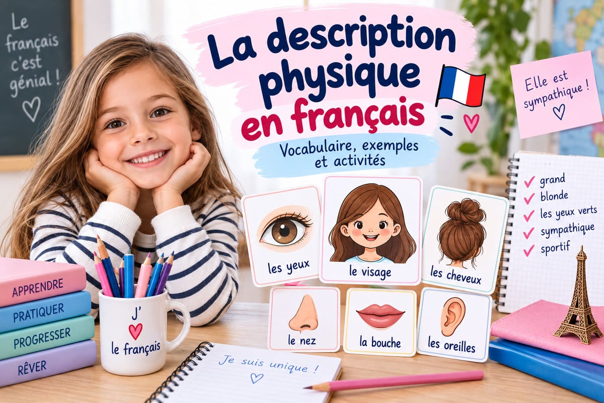 descripción física en francés poster