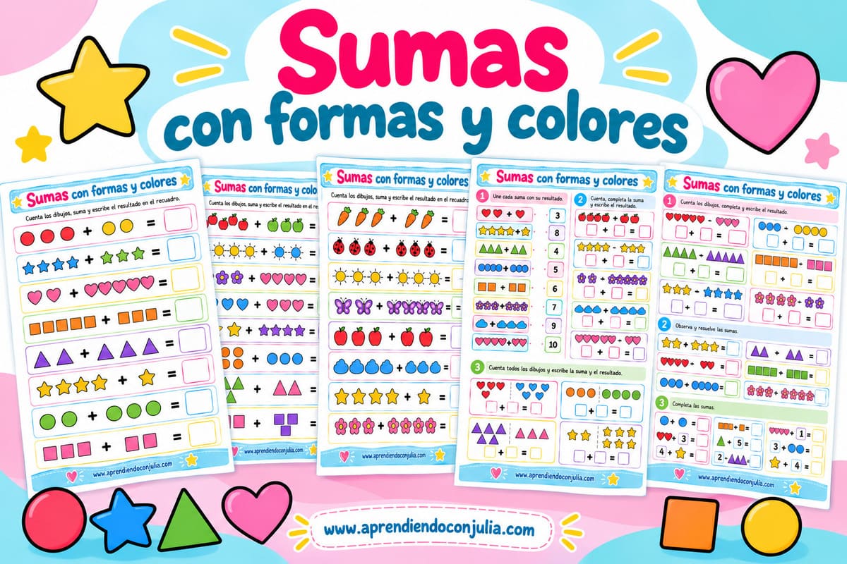 sumas con formas y colores