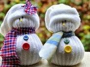 DIY para niños: Muñeco de nieve con calcetines