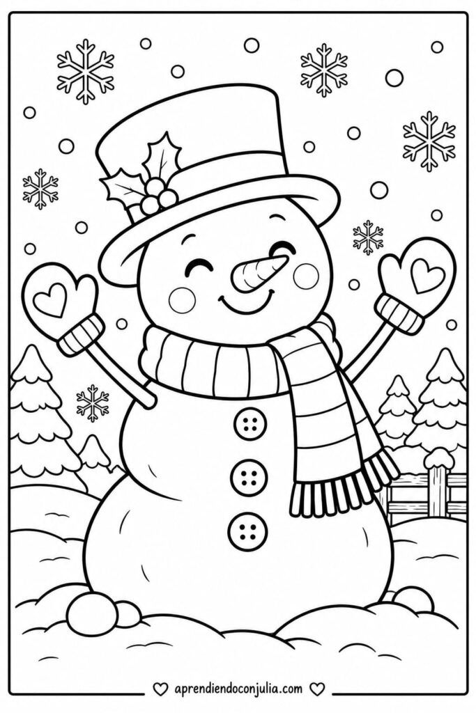 dibujos de invierno para colorear