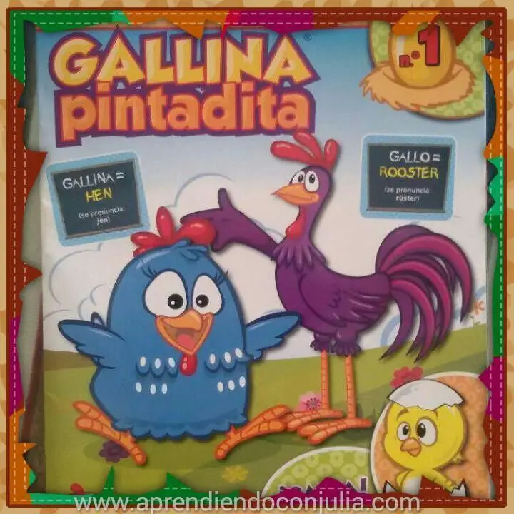 #mamaterecomienda Revista infantil para aprender inglés La gallina pintadita