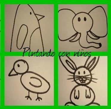Dibujar animales fáciles paso a paso para niños