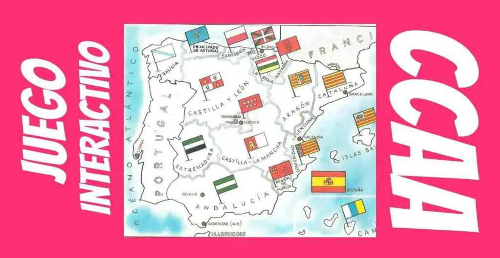 Aprendemos las CCAA de España con un juego o mapa interactivo