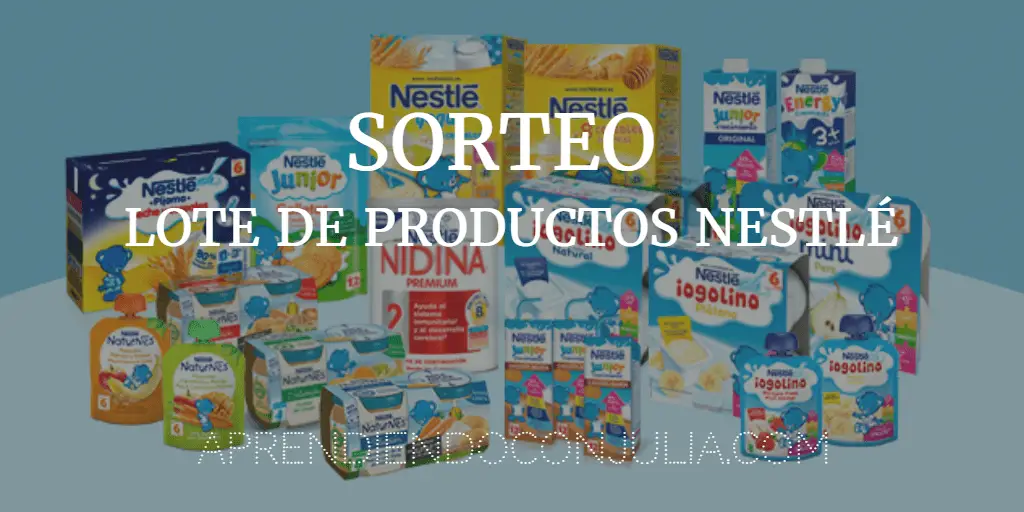 Sorteo Lote de productos de Nestlé bebé: Leche, cereales, yogures, fruta…