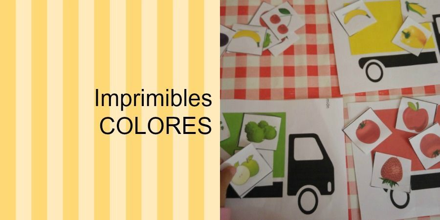 Ficha imprimible para aprender los colores