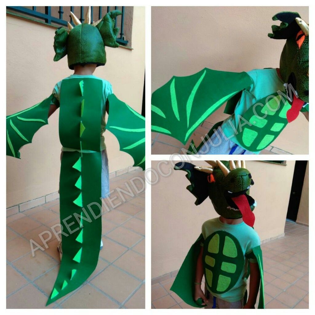 Disfraz casero de dragón