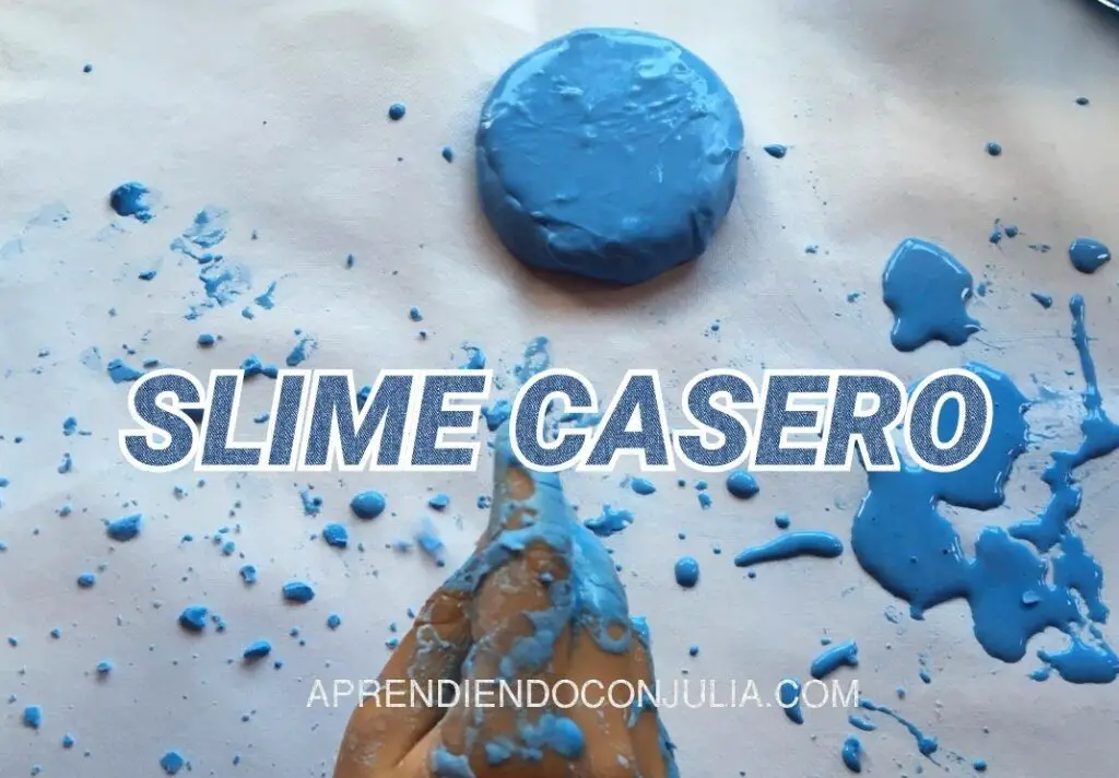 Receta de slime casero: Juego sensorial para niños 