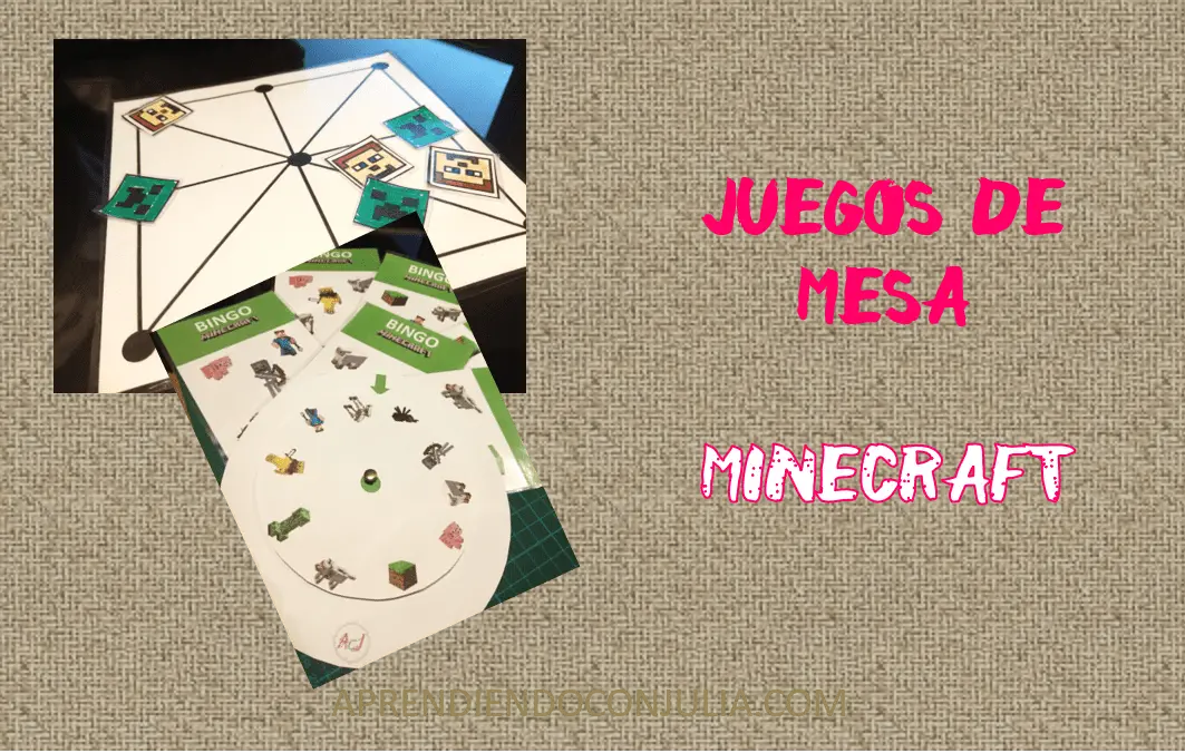 Imprimibles Minecraft: Bingo y tres en raya