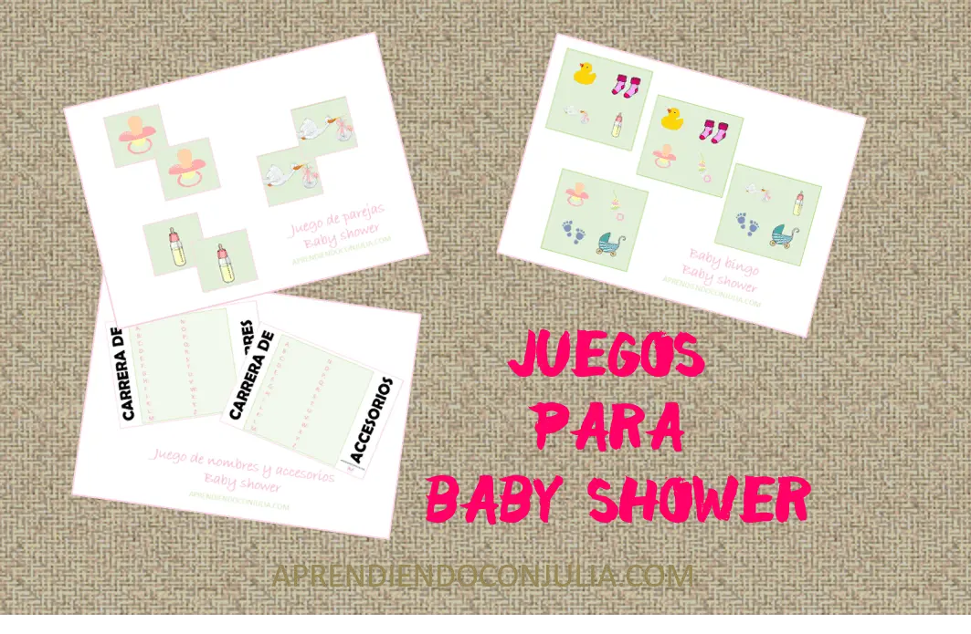 Juegos de Baby shower para imprimir - Aprendiendo con Julia