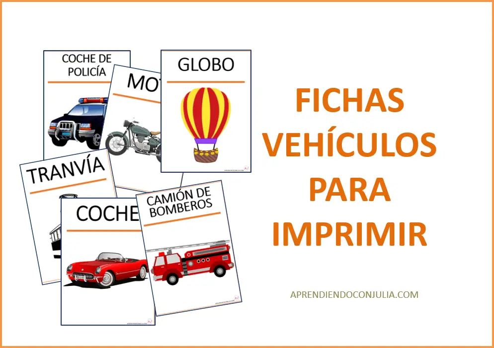 Fichas De Vocabulario Para Imprimir Medios De Transporte En Español