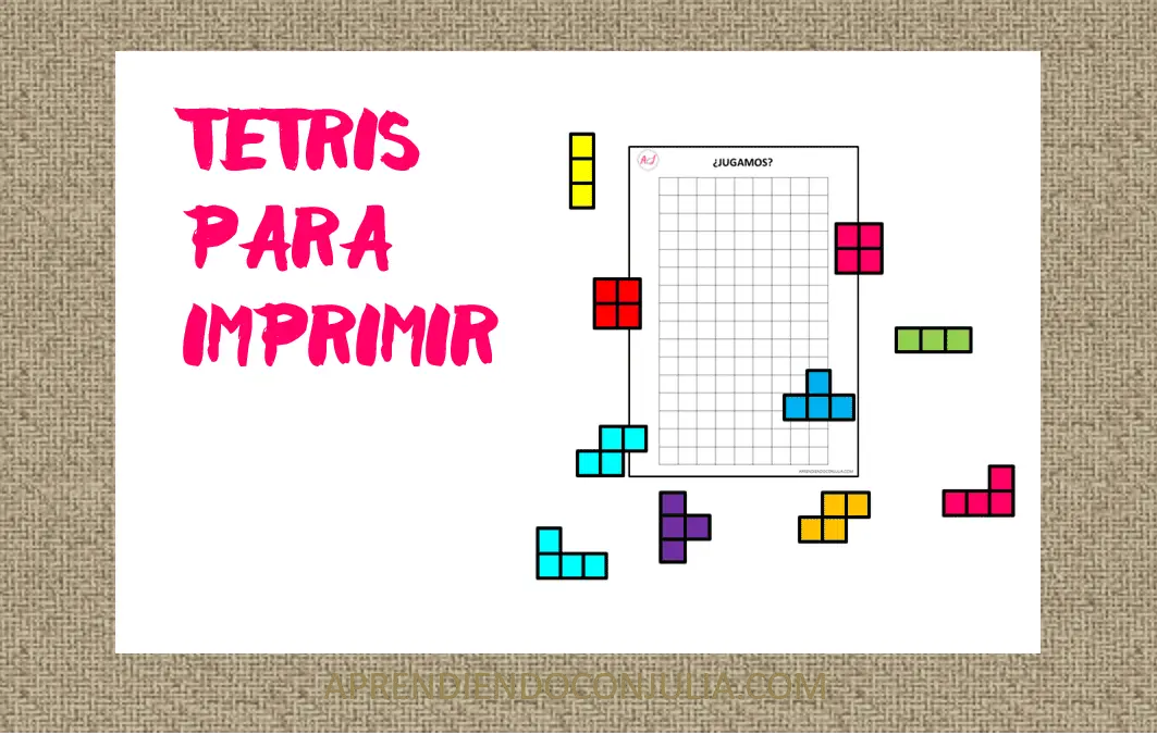 Tetris para Imprimible para - Aprendiendo con Julia