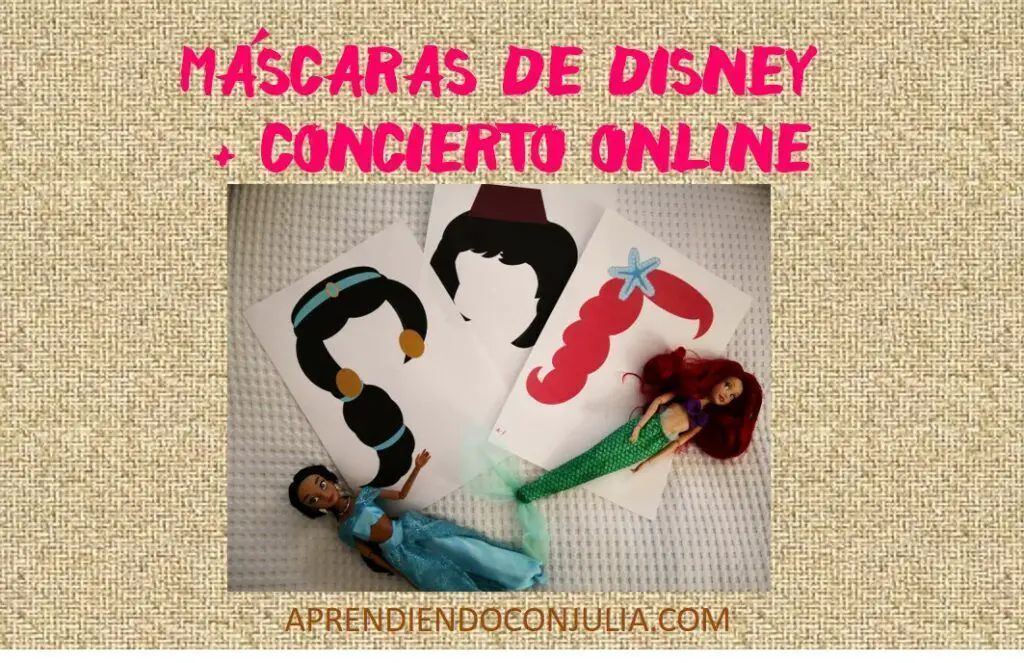 Caretas de personajes Disney clásicos + concierto en Instagram