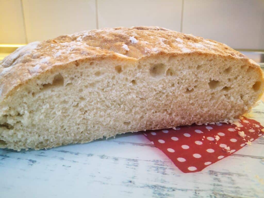 pan casero con levadura fresca