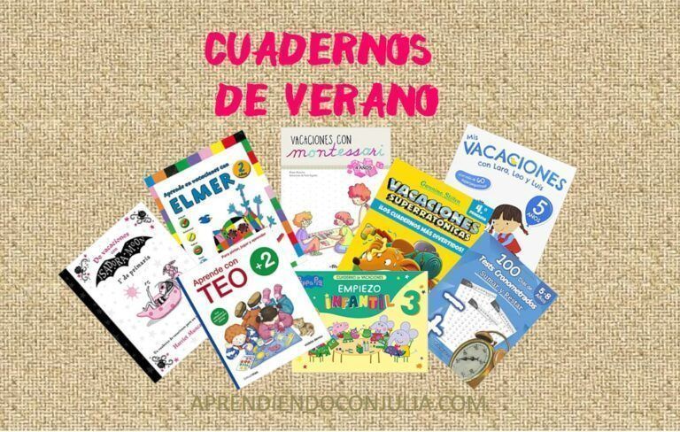 Cuadernos de verano para infantil y primaria - Aprendiendo con Julia