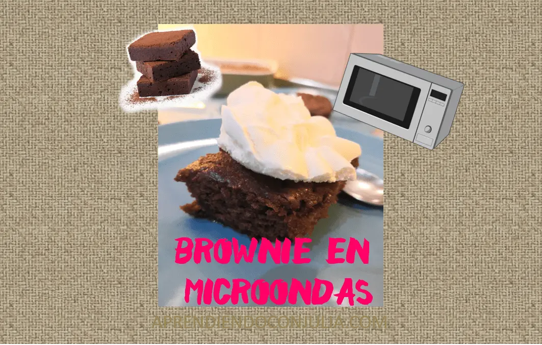 Receta de brownie en microondas en 5 minutos