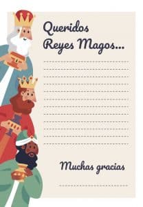 CARTAS A LOS REYES MAGOS PARA IMPRIMIR
