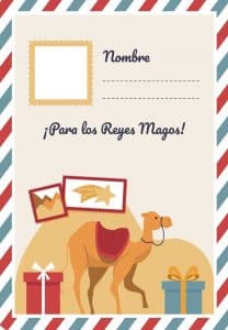 CARTAS A LOS REYES MAGOS PARA IMPRIMIR