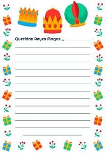 CARTAS A LOS REYES MAGOS PARA IMPRIMIR