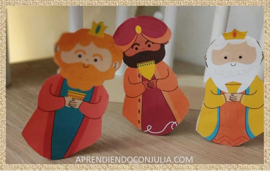 Figuras de los Reyes Magos para imprimir