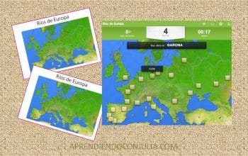 mapa ríos Europa completar juego interactivo