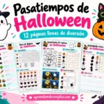 Pasatiempos de Halloween para niños y adolescentes para imprimir gratis