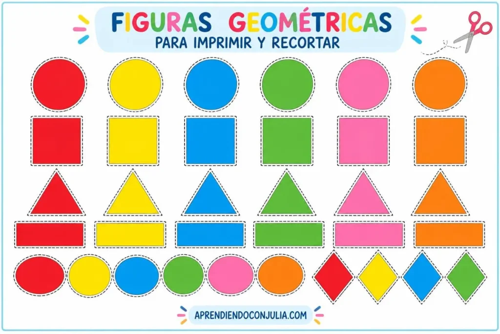 Plantilla de figuras geométricas para imprimir