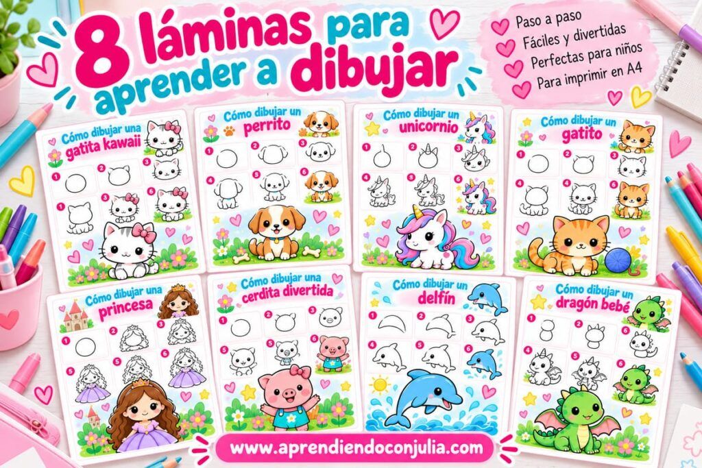8 dibujos fáciles para aprender a dibujar