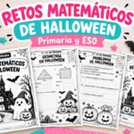 Retos matemáticos de Halloween para Primaria y ESO para imprimir
